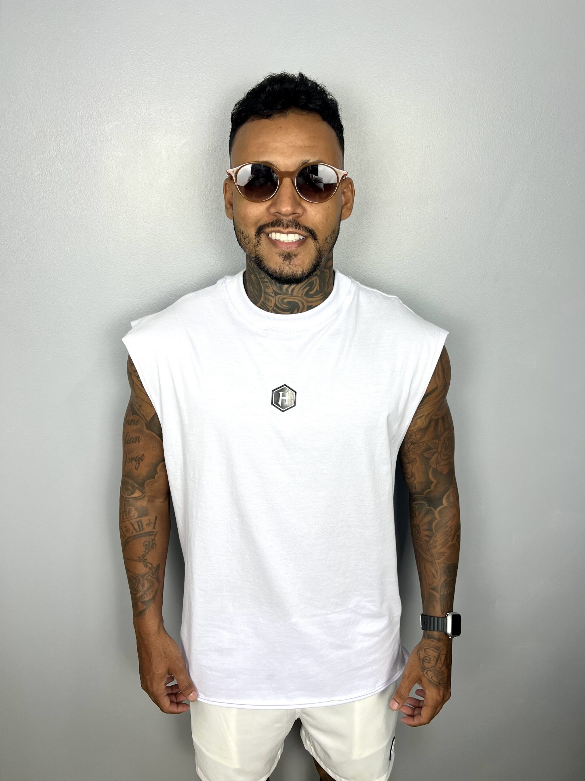 REGATA MACHÃO BRANCA BASIC