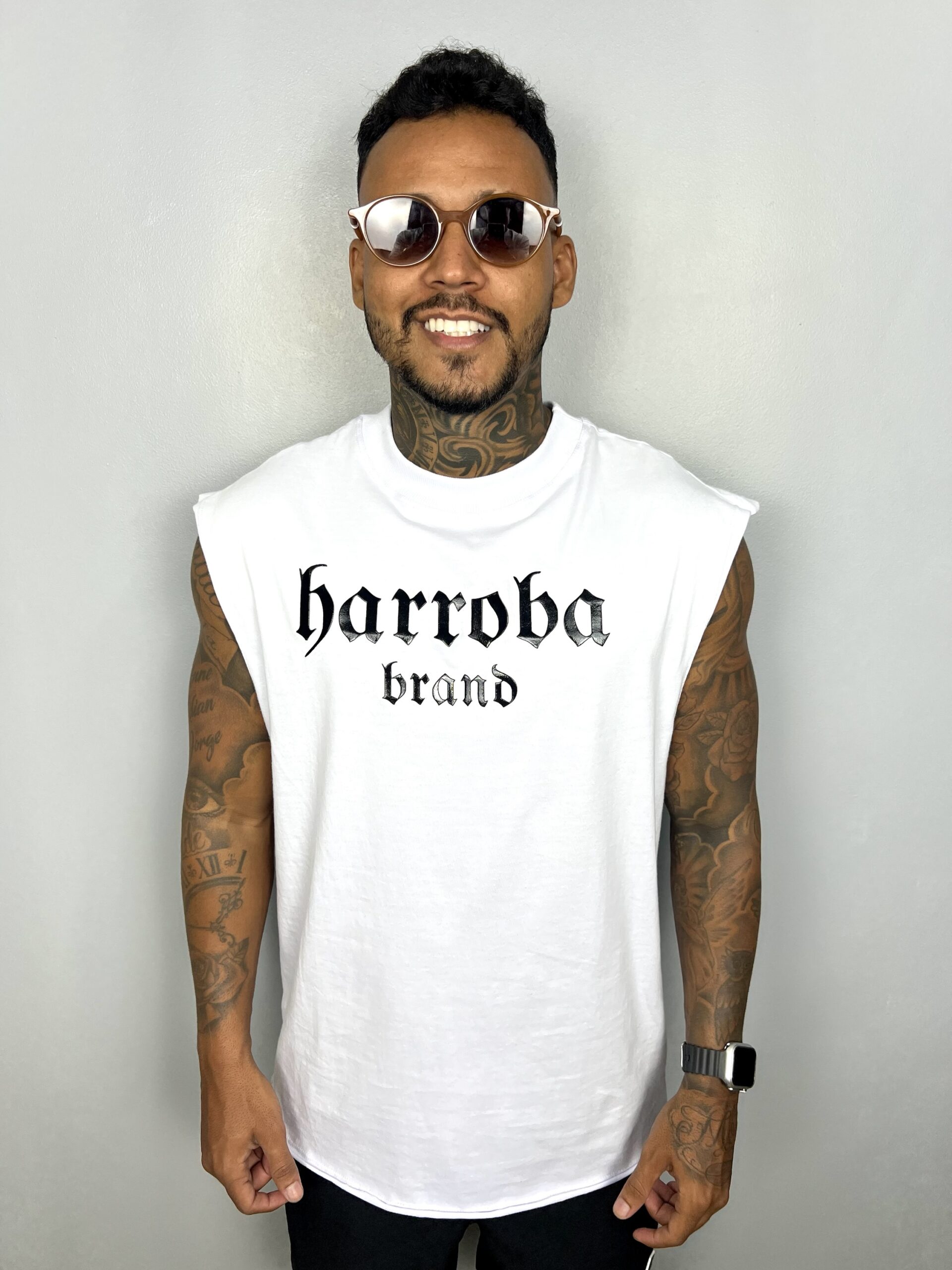 REGATA MACHÃO BRANCA GÂNGSTER