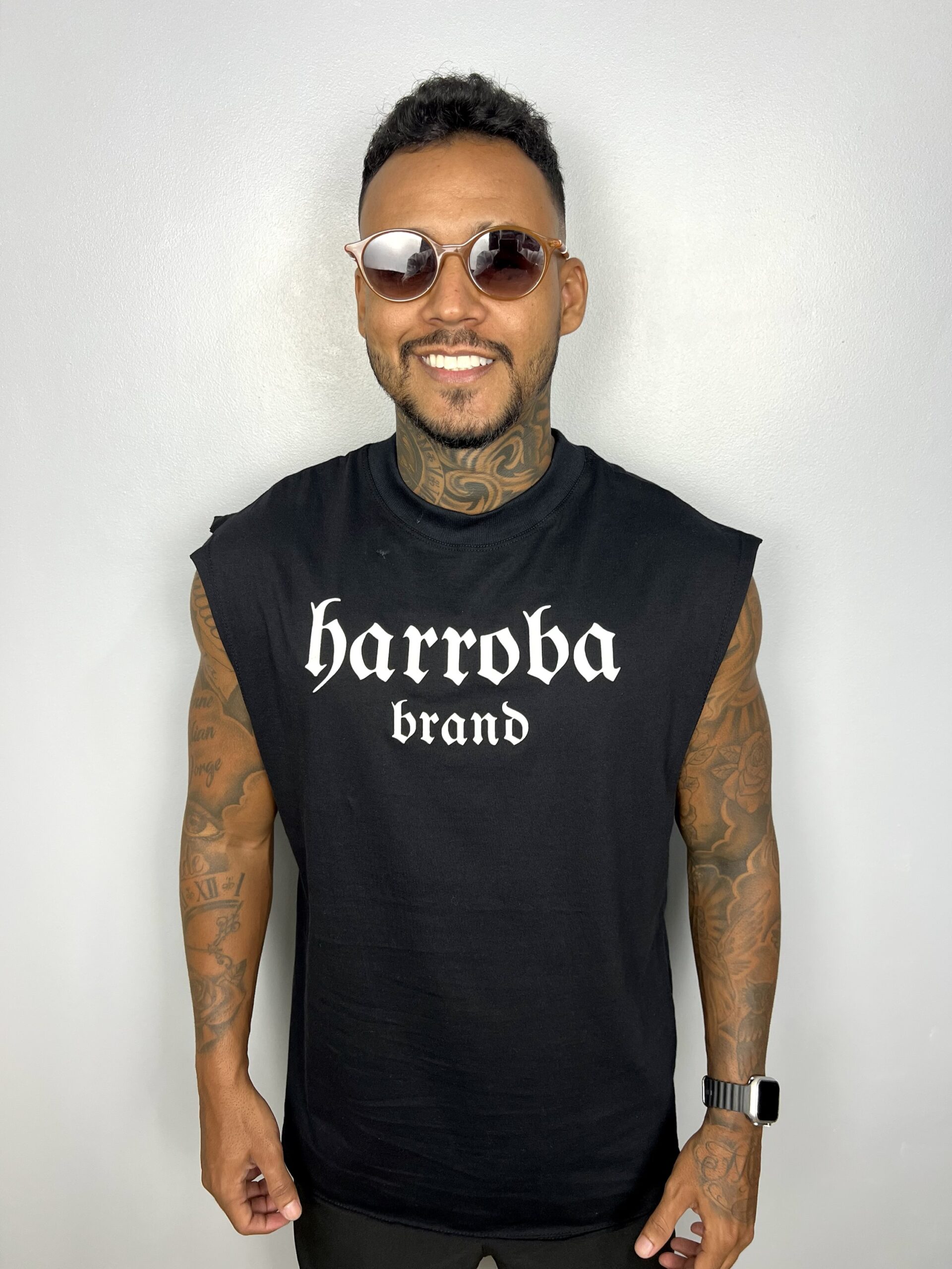 REGATA MACHÃO PRETA GÂNGSTER