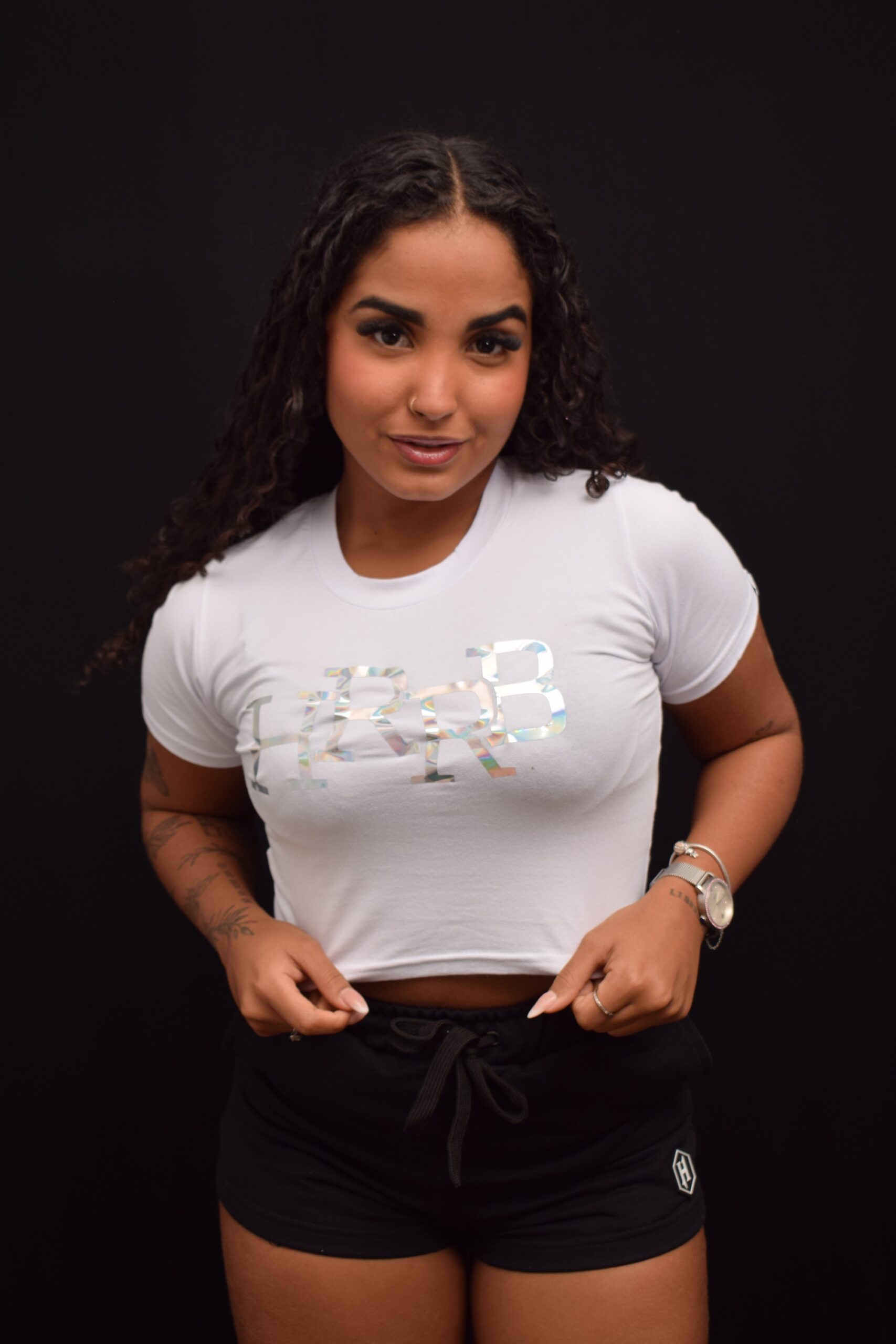 CROPPED HOLOGRÁFICO BRANCO
