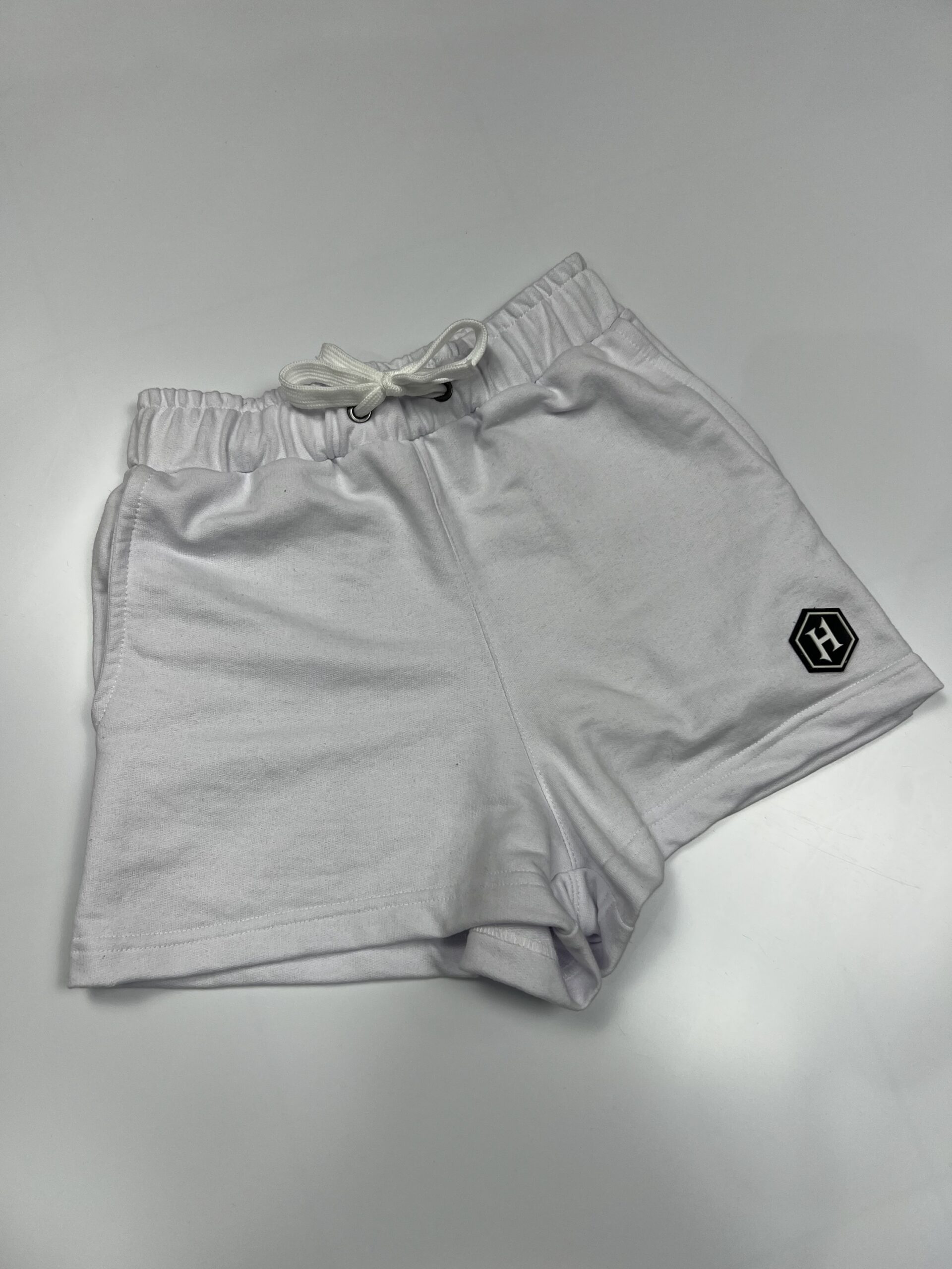SHORT MOLETOM FEMININO BRANCO