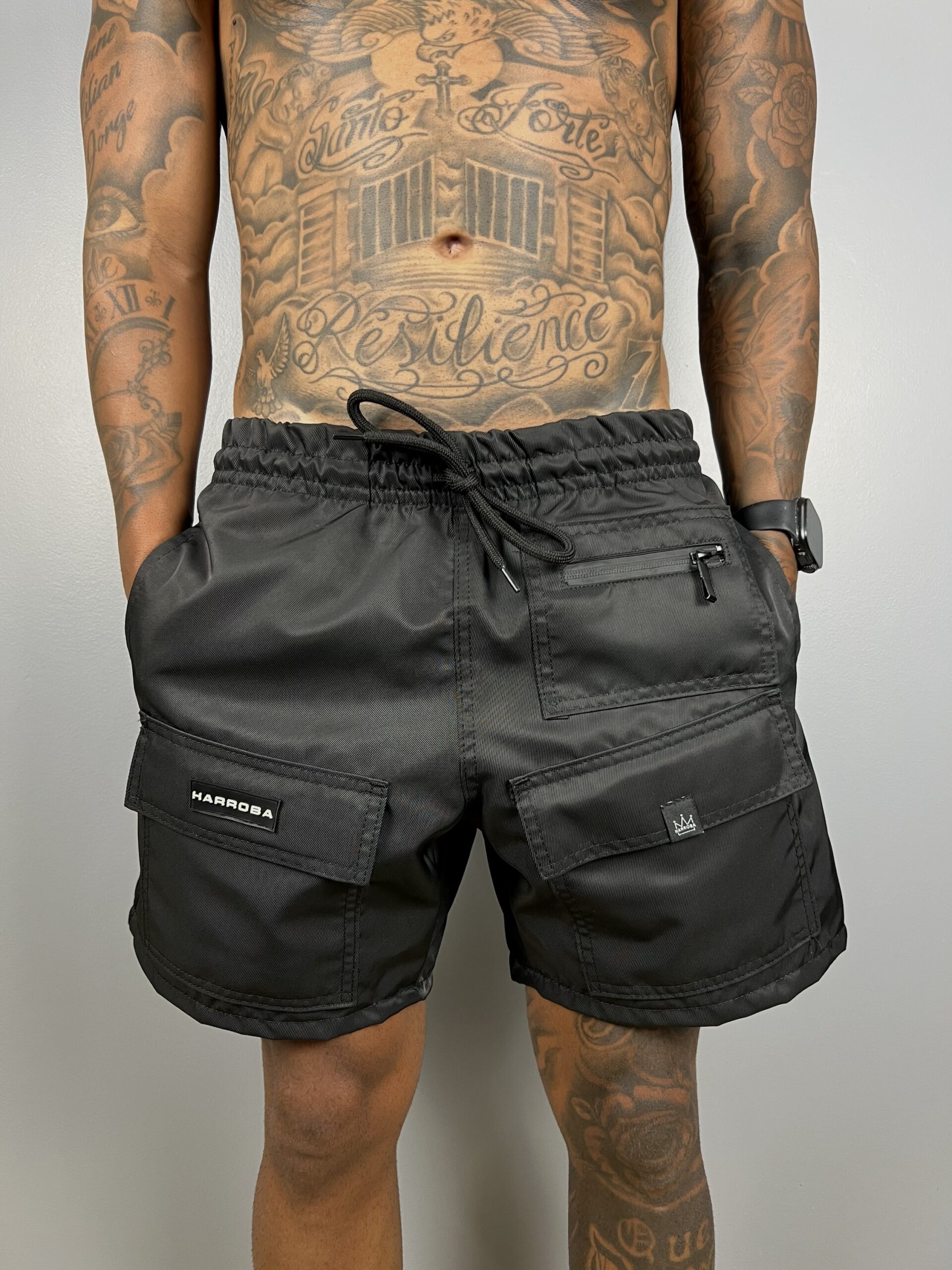 SHORT HYPE CARGO FRONTAL BLACK