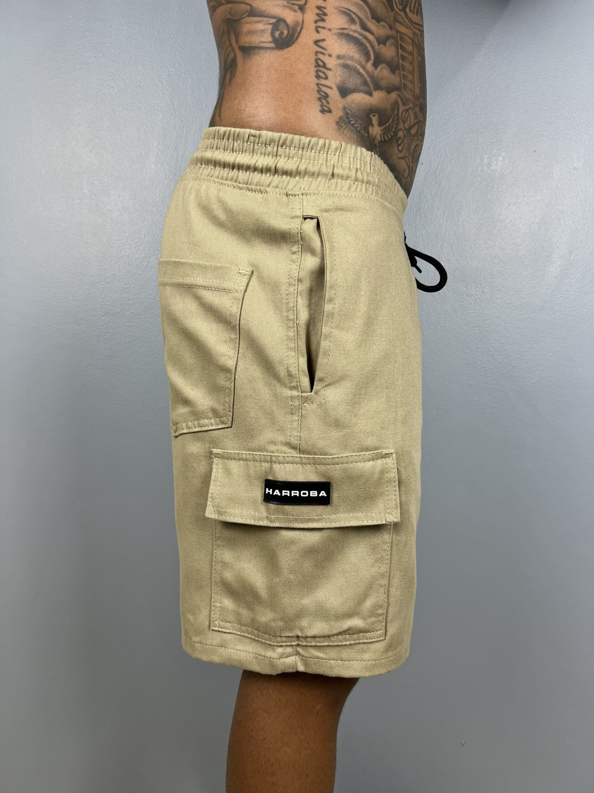 BERMUDA SARJA CARGO CAQUI