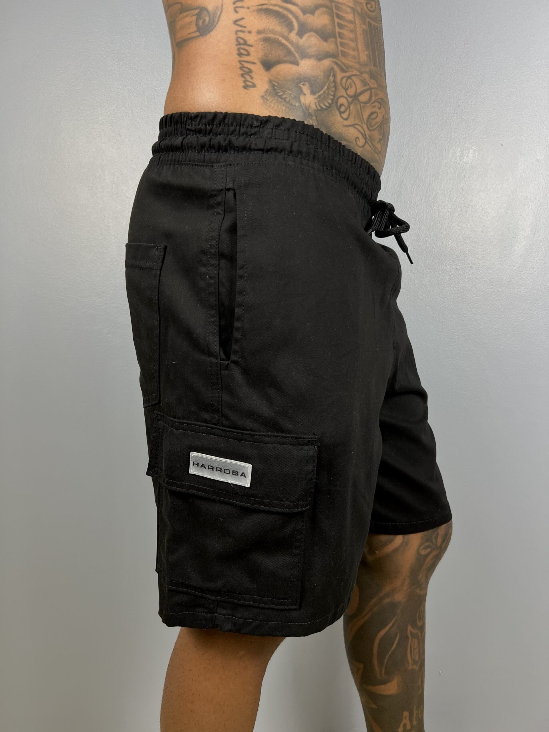BERMUDA SARJA CARGO BLACK