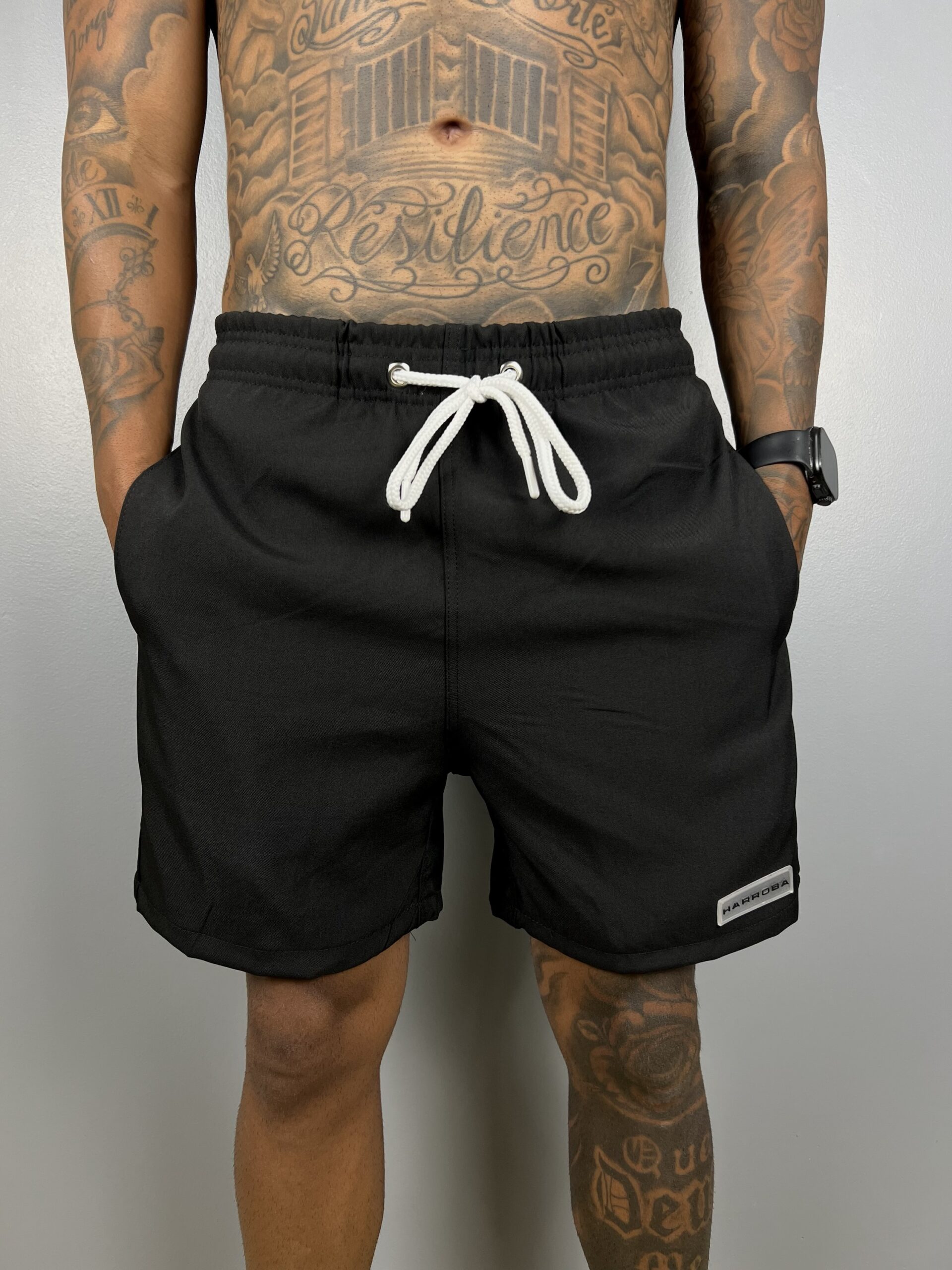 SHORT ALFAIATARIA BASIC PRETO