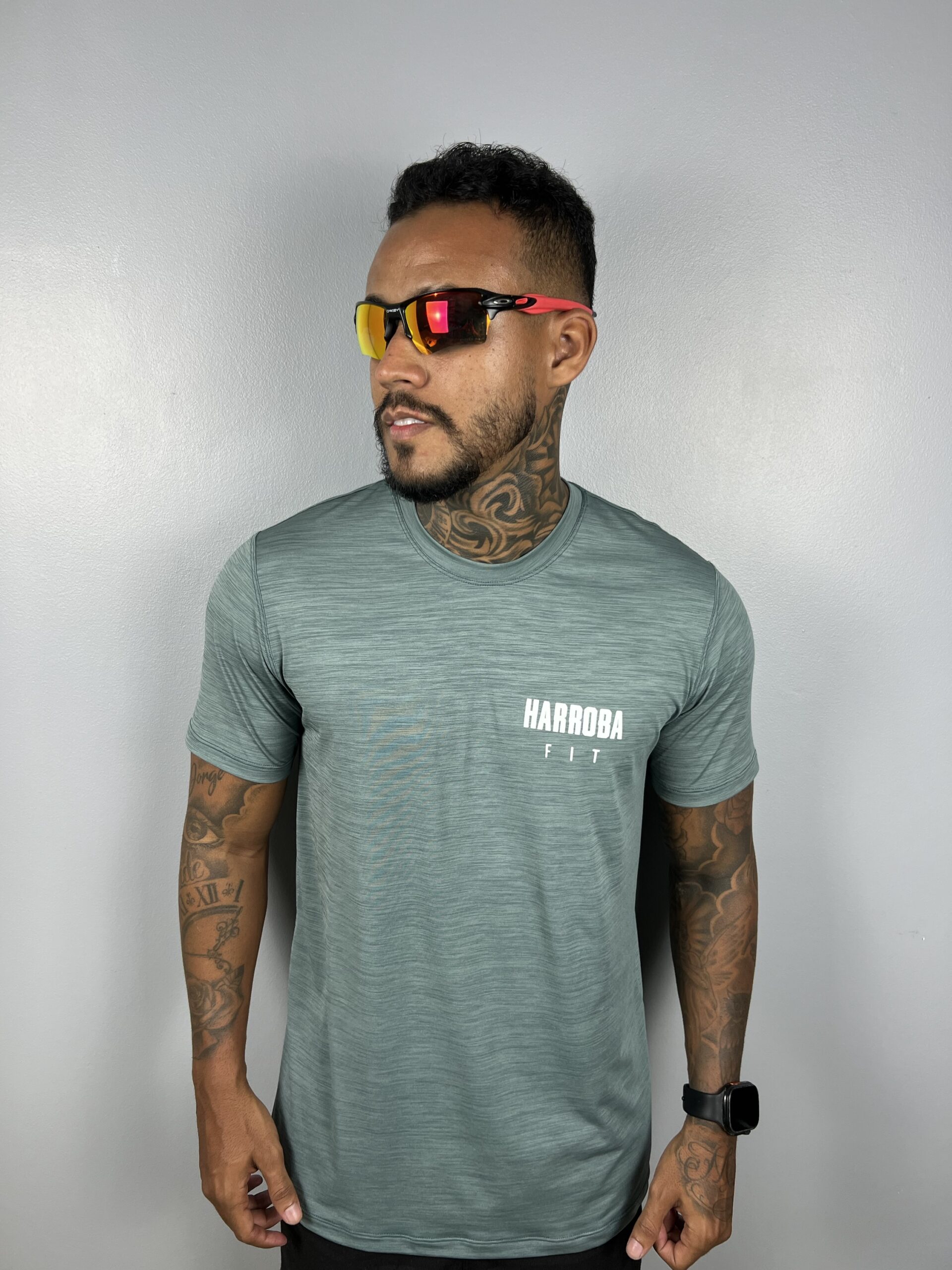 CAMISA DRY HARROBA FIT VERDE