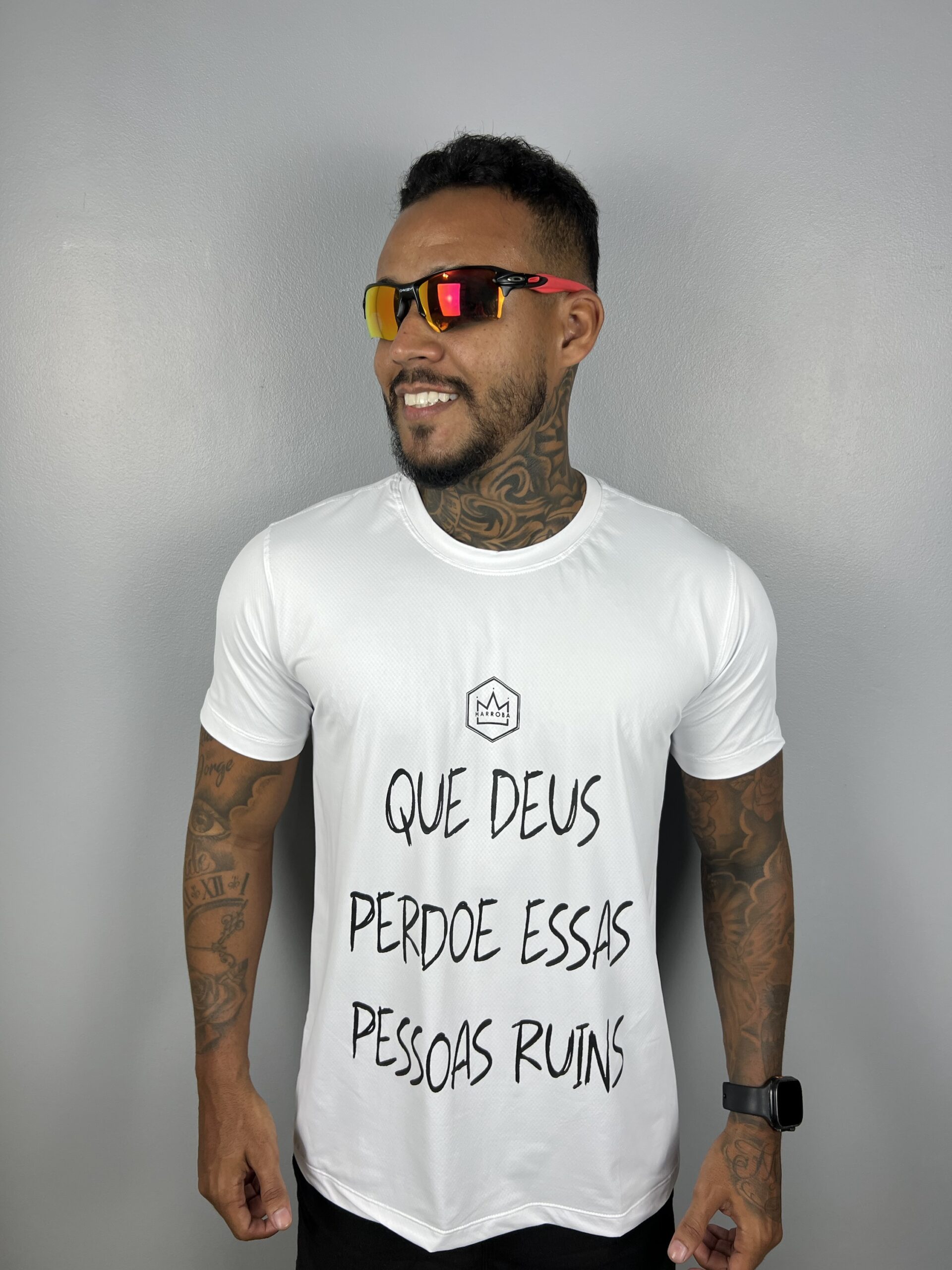 CAMISA DRY QUE DEUS PERDOE BRANCA