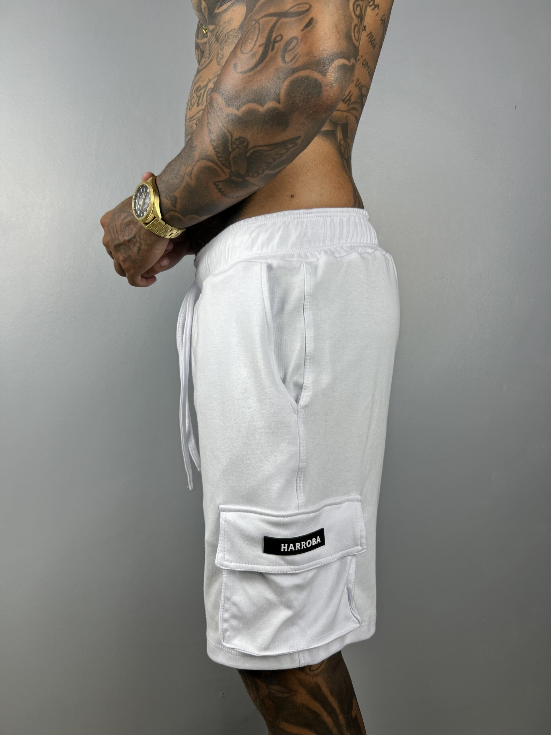 BERMUDA SUEDINE CARGO WHITE