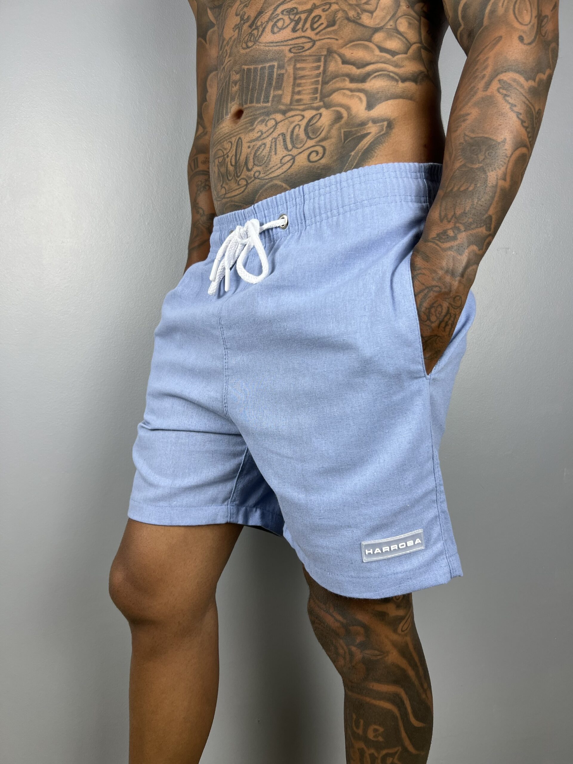 SHORT LINHO BASIC AZUL BEBÊ