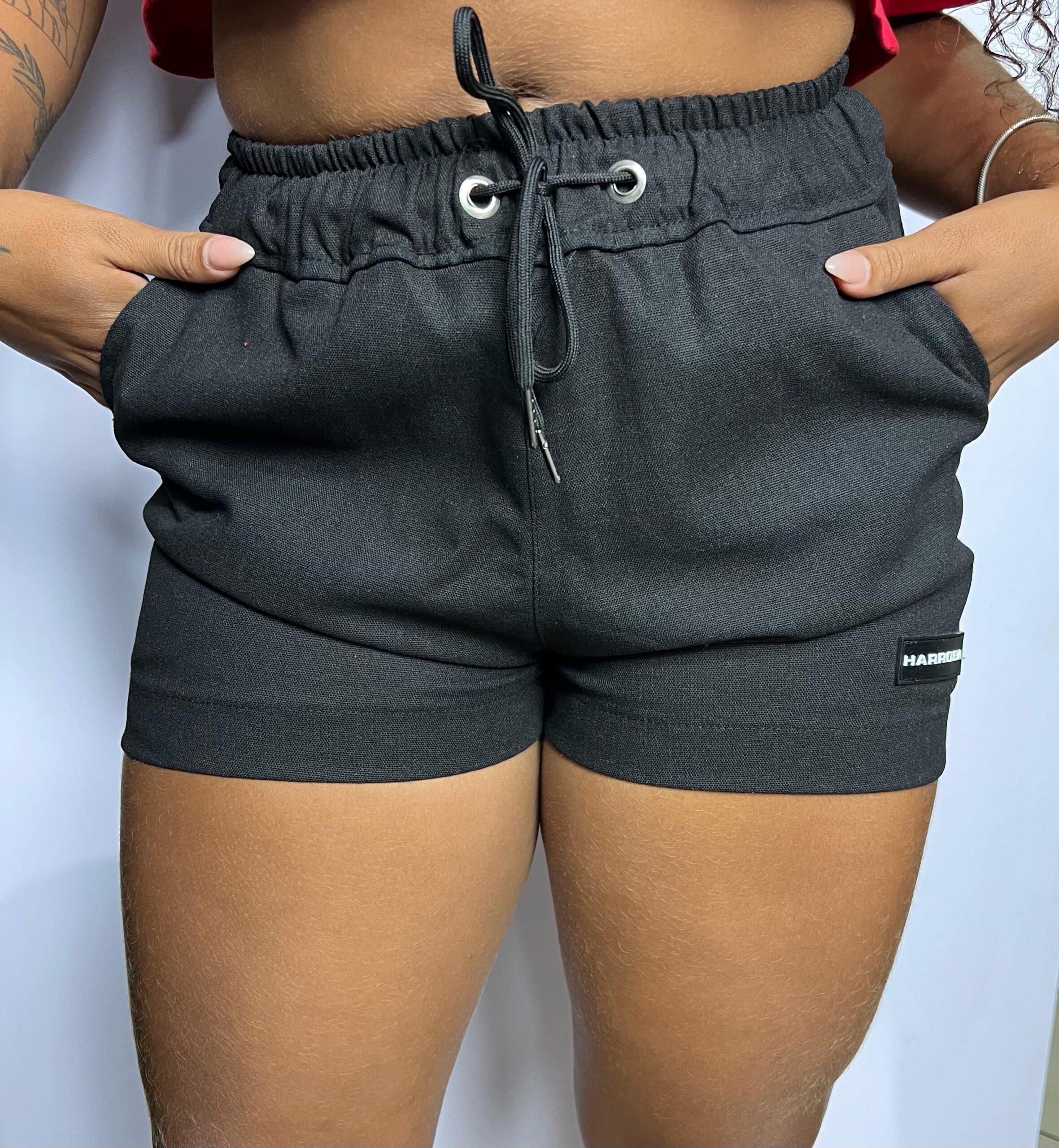 SHORT LINHO FEMININO PRETO