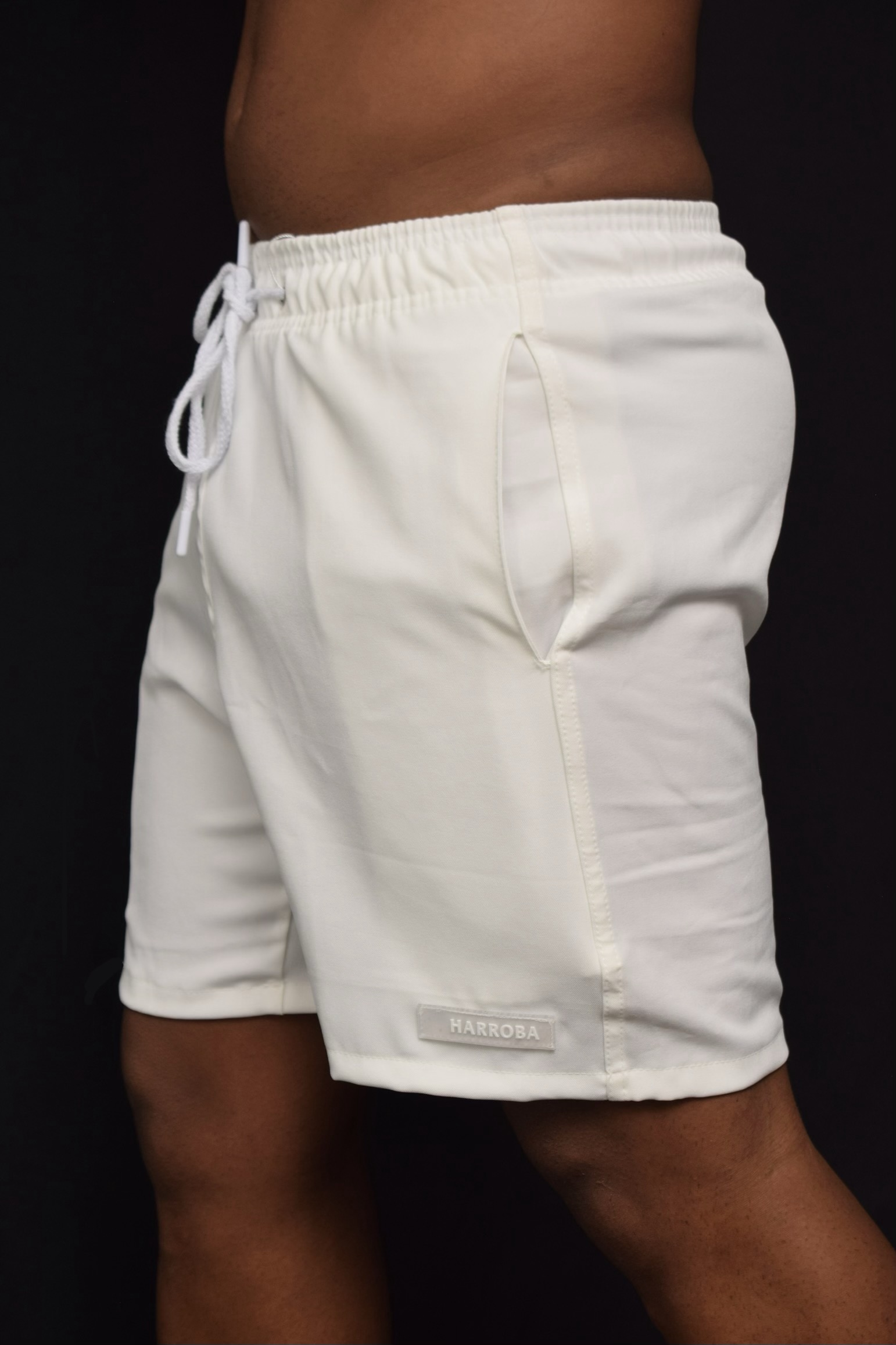 SHORT ALFAIATARIA BRANCO OFF 2.0