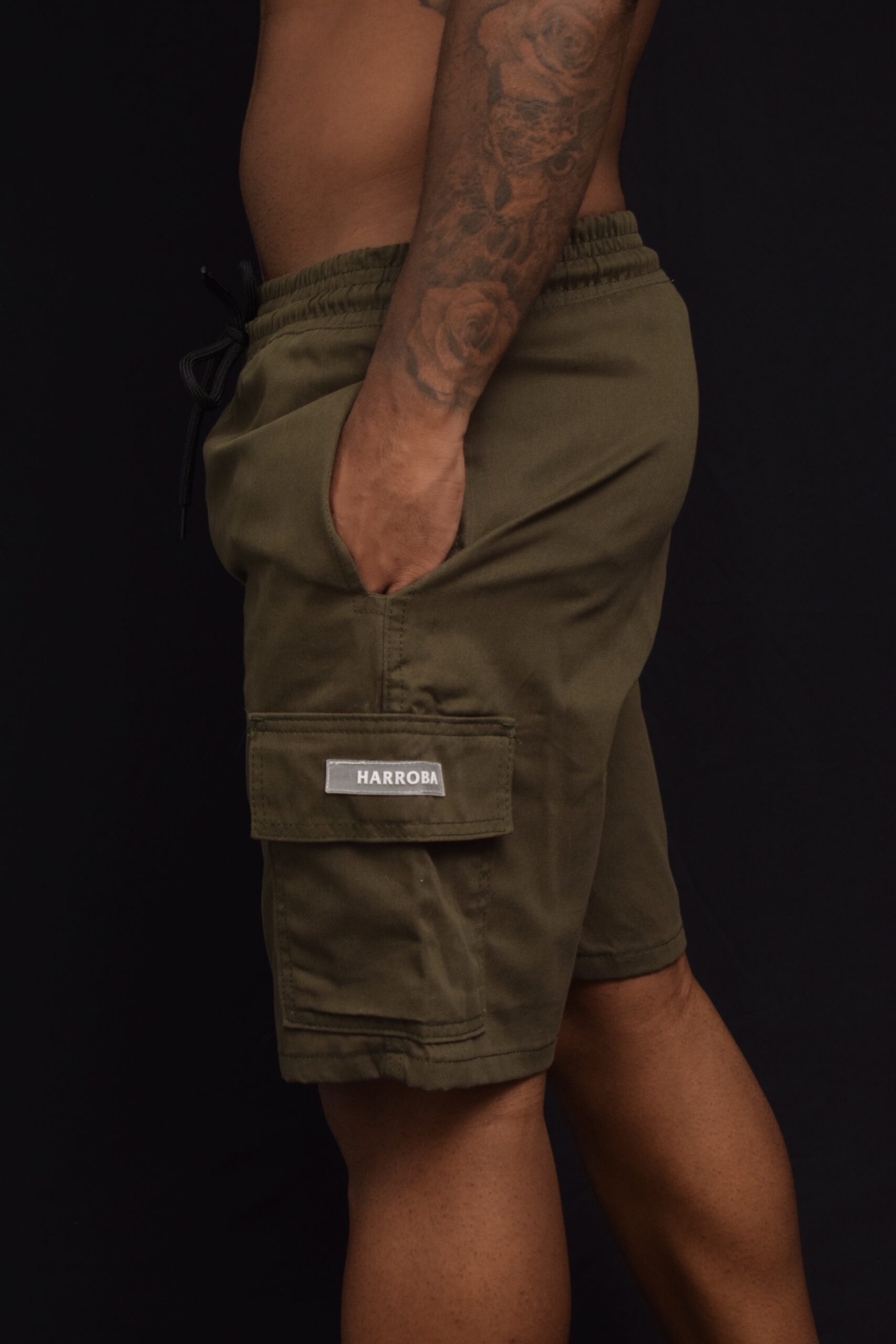 BERMUDA SARJA CARGO VERDE 2.0