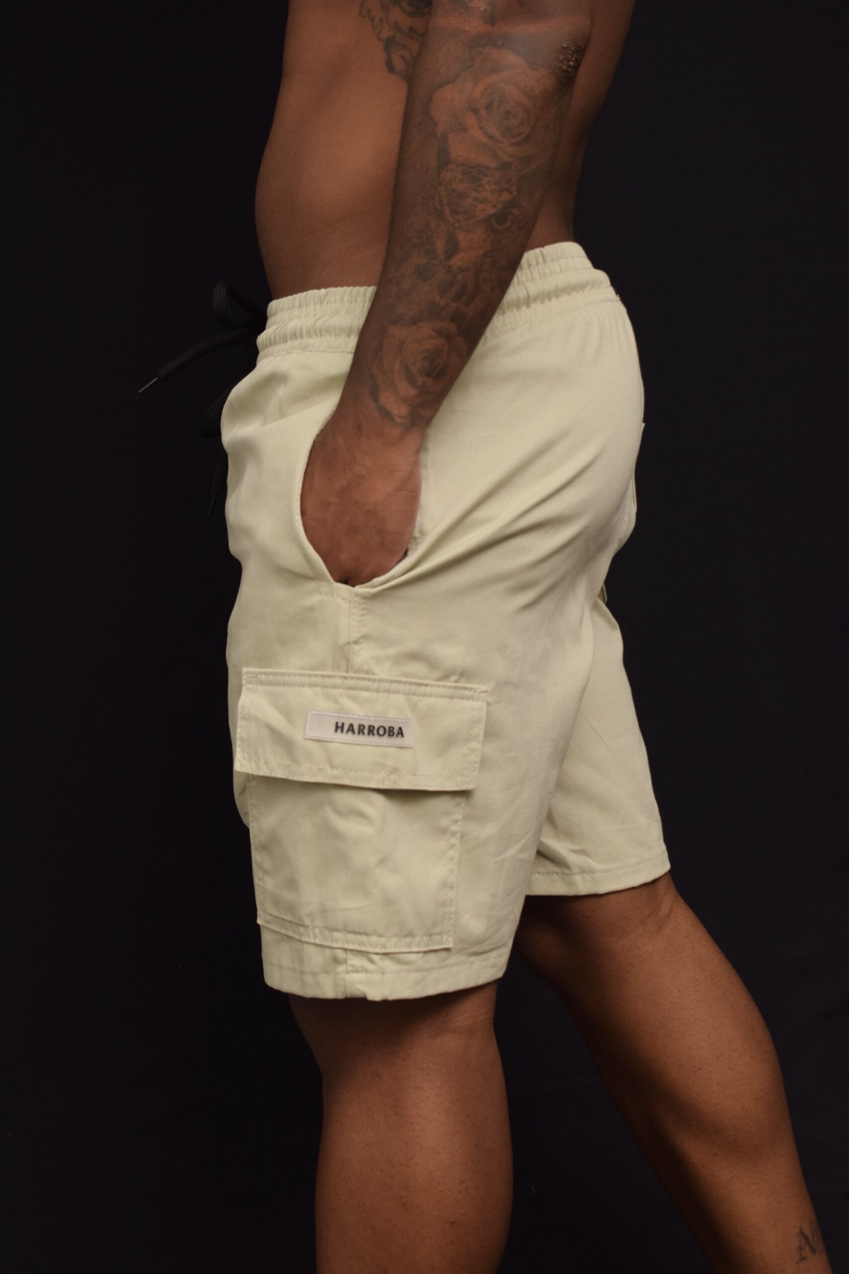 BERMUDA SARJA CARGO AREIA