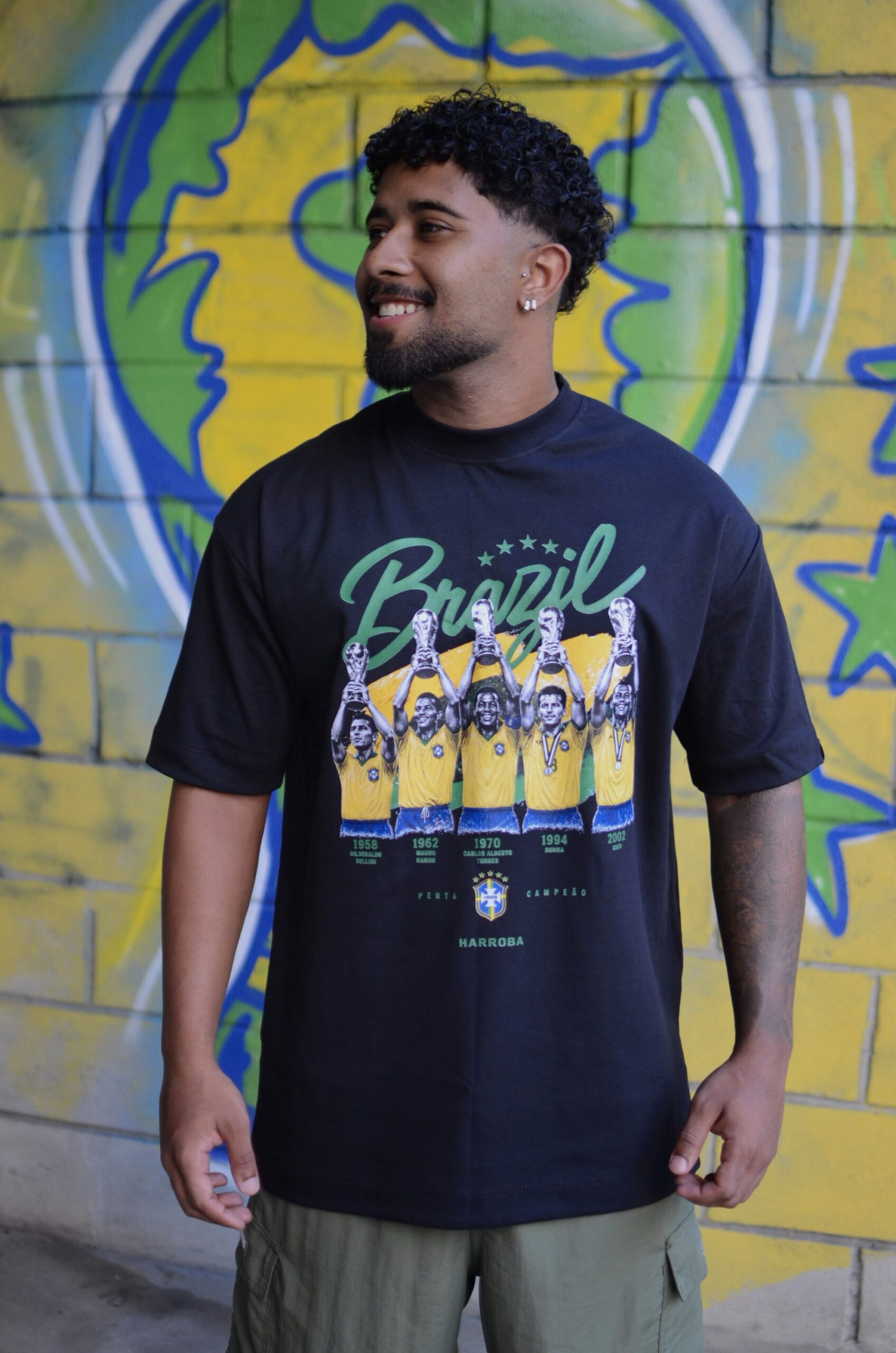 OVERSIZED BRASIL PENTA BLACK