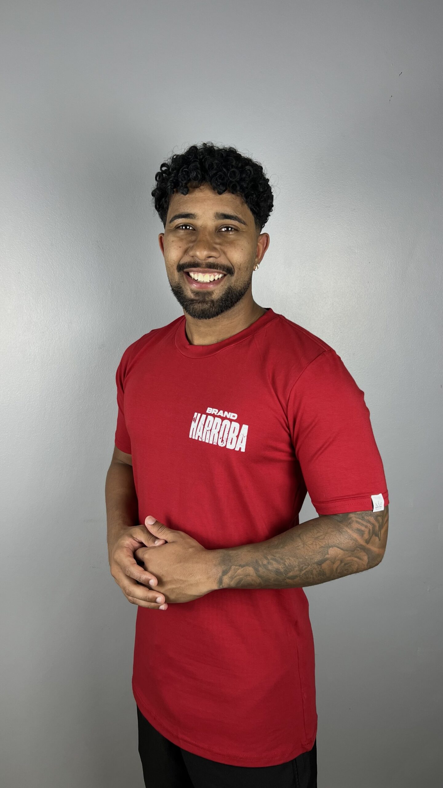 CAMISA LONGLINE CORE BLOCK RED